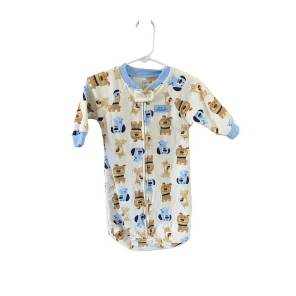 Just For You Carters Boys Infant Baby 0 6 Months Fleece Sleep Sack Pajamas Long - Picture 1 of 3